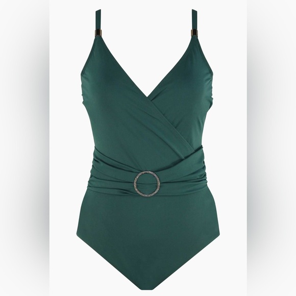 NEW Miraclesuit Amoressa Oil Slick Getty One Piece Swimsuit in Forest - size 6​​ - Picture 5 of 9